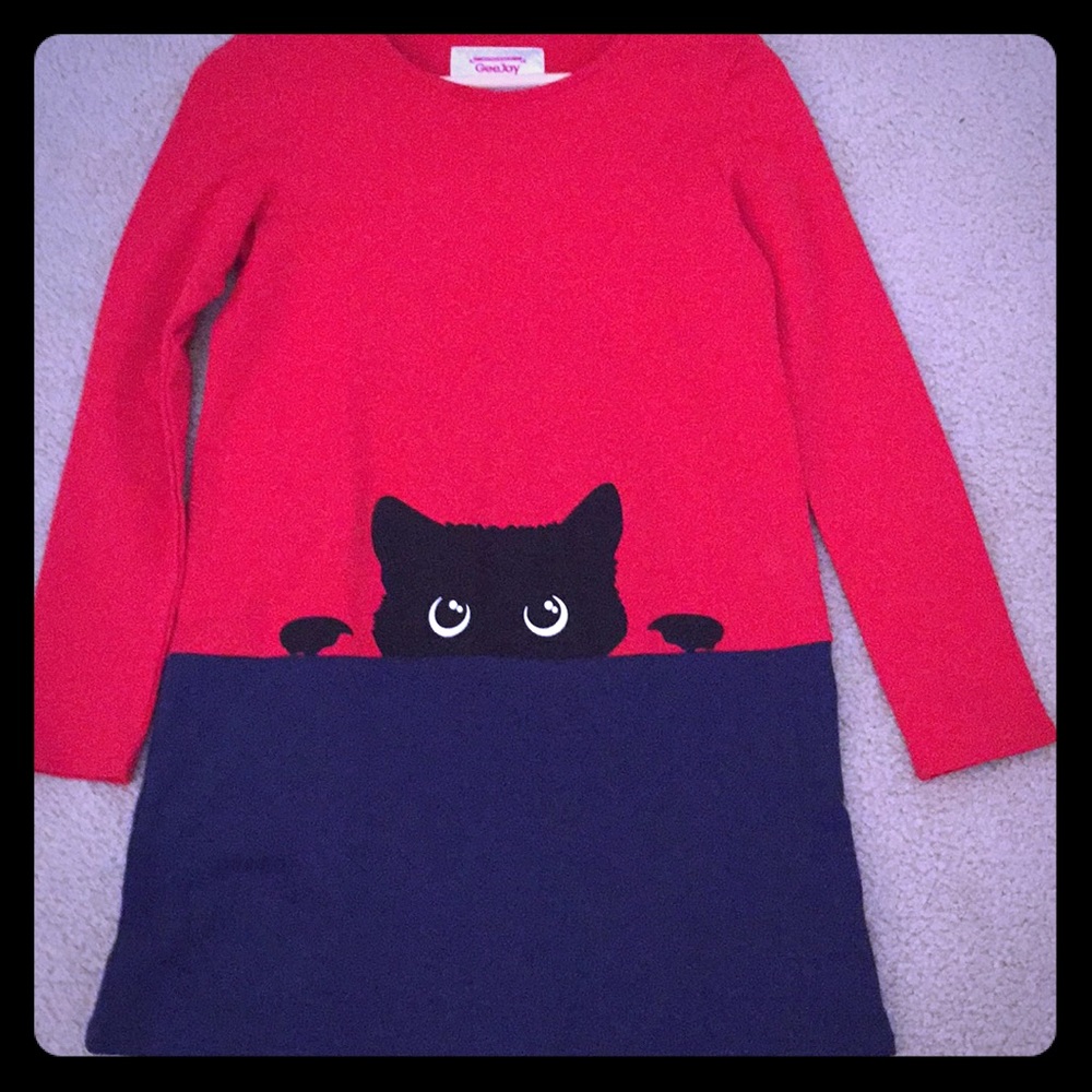 Dress with cat. NWT